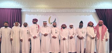 جمعية البيضاء للدعوة والإرشاد عبد الله المالكي، يستقبل بمقر الجمعية، د. خالد بن سعود الحليبي - مدير عام جمعية التنمية الأسرية