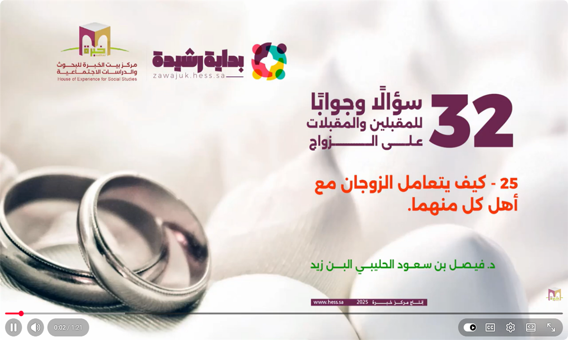 أهل الزوجين: احترام بلا تدخل وخصوصية بلا قطيعة